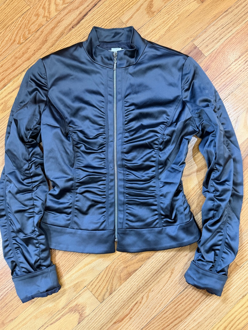 vintage Caché full-zip ruched jacket